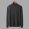 Men's Business-Casual Solid-Color All-Match Sweater With A Half-High Neck