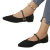 Large Size Flat Bottom Casual Suede Work Shoes Women