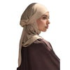 Solid Color Convenient Strap Headscarf Suit