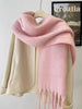 Women's Wool-like Autumn And Winter Solid Color Comfortable Scarf High Quality