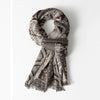 Ethnic Style Casual Men's Cotton Jacquard Scarf Tassel Soft Warm Scarf