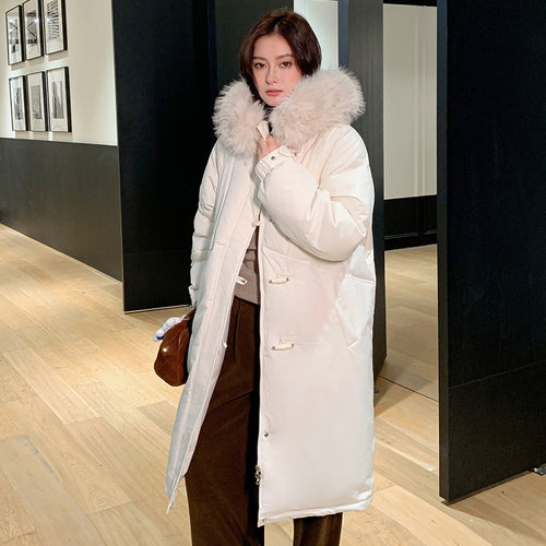 Korean Version Loose Thick Chinese Knot Button Cotton Coat