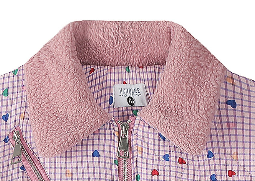 American  Lapel With Lambskin Letter Embroidery