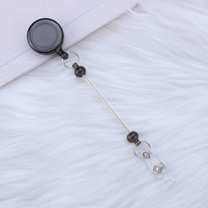 Card Sleeve Telescopic Anti-lost Can Buckle Employee Voucher Buckle DIY Beaded Retractable