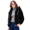 Plush Coat Hooded Long Sleeve Warm-keeping Cotton Clothing Short Top For Women