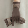 Women's Fleece-lined Warm Graceful Bow Gloves