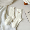 Plush Soft Glutinous Socks Women's Fleece-lined Thickened Cute Cartoon Mid-calf High-grade