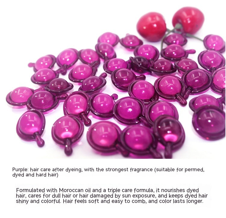 كبسولات الزيوت العطرية للعناية بالشعر من المغرب، قناع للشعر مضاد للتجعد، ناعم