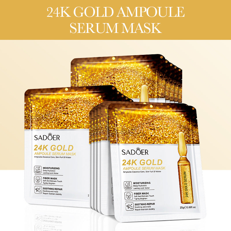 Gold Ampoule Mask Hydrating And Brightening Delicate