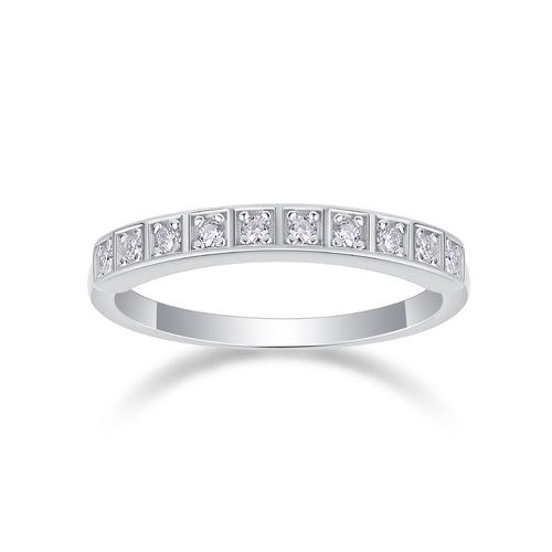 Birth Sun - A Wedding Ring Set With Top-quality Moissanite S925 In Silver And Platinum-plated. The Ring Can Be Tested With A Diamond Pen