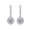 To Youth - Earrings Set With 0.5-carat Top-quality Moissanite S925 Silver And Platinum-plated Stud Earrings, A Fashionable And Trendy Accessory That Can Be Tested With A Diamond Pen