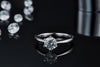 Snowflake Blooming - A Wedding Ring Set With 1-carat Top-quality Moissanite S925 Silver And Platinum-plated Diamond. The Ring Can Be Inspected With A Diamond Pen