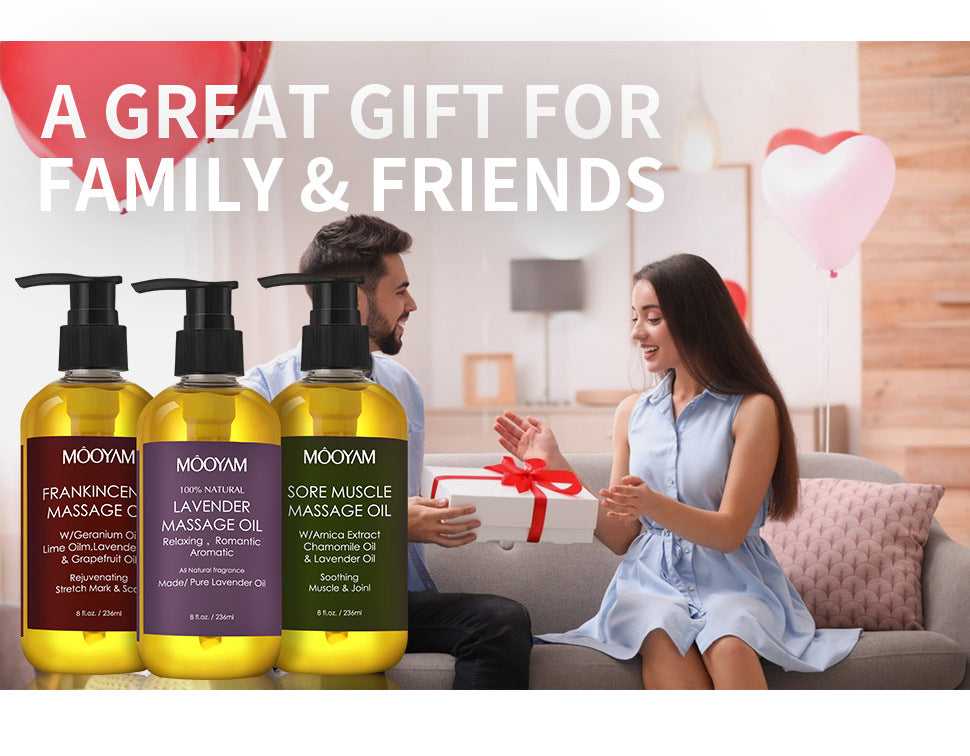 زيت للجسم برائحة اللافندر، زيت علاجي لتقشير الكتفين والرقبة