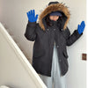 Mid-length Hooded Loose All-matching Thickened Cotton-padded Coat