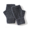 Australia Wool Warm Knitted Flat Flower Fingerless Cashmere Gloves