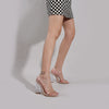 Women's Round Toe Glass Heel High Heels