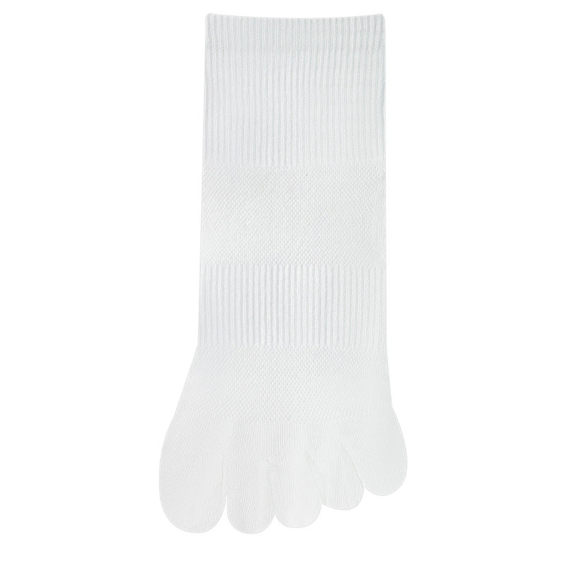 Women's Solid Color Simple Short Thin Five Toe Socks
