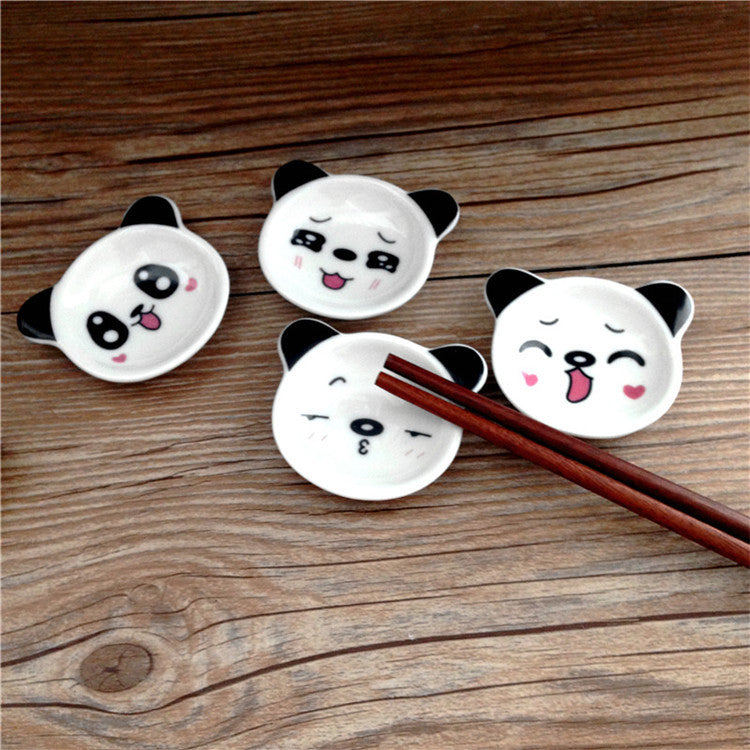 Ceramic Lesser Panda Sauce Dish Cute Expression