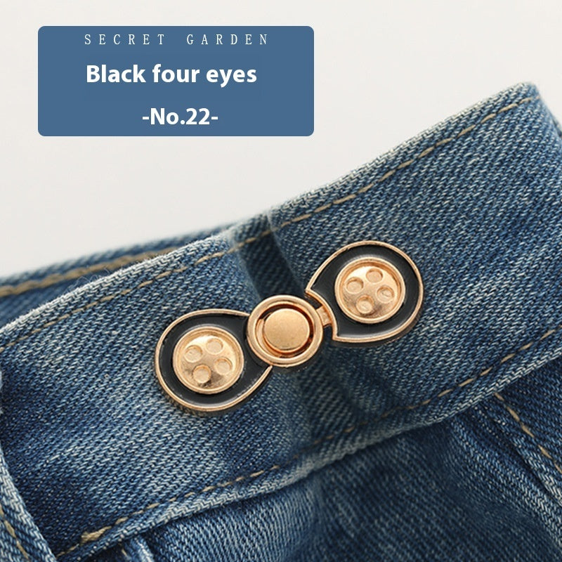 Waist Button Metal Buckle Nail-free Snap Fastener