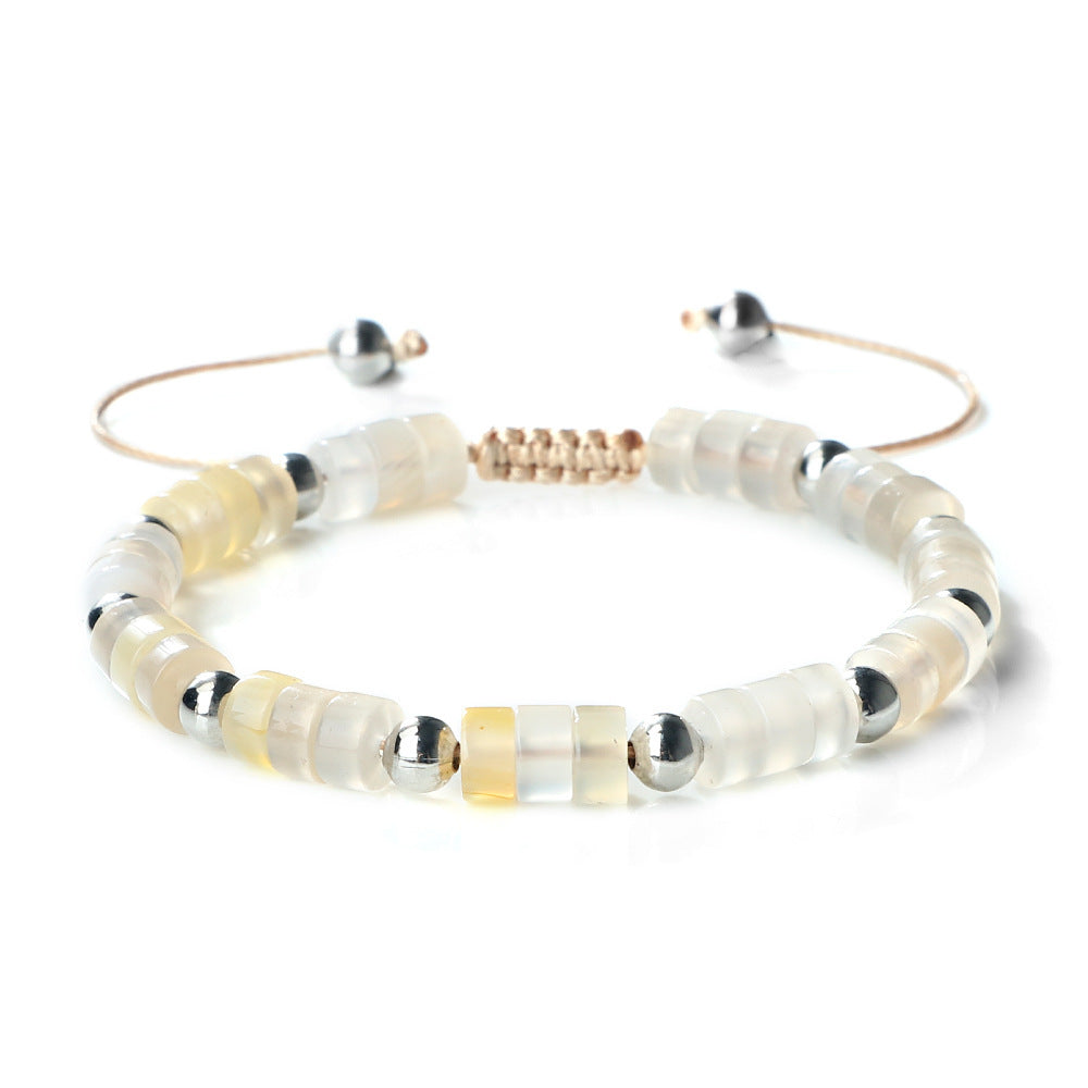 Colorful Agate Stone Beaded High-grade Bohemian Adjustable Bracelet