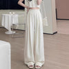 Casual Tall Sweatpants Idle Style White Wide Leg Pants