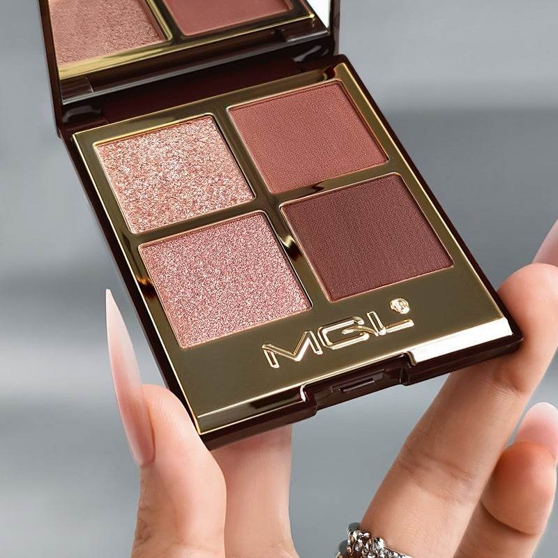 Matte And Pearly Everyday Earth-tone Quad Eyeshadow