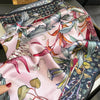 Women's Printed Silk Scarf Autumn And Winter Warm Scarf