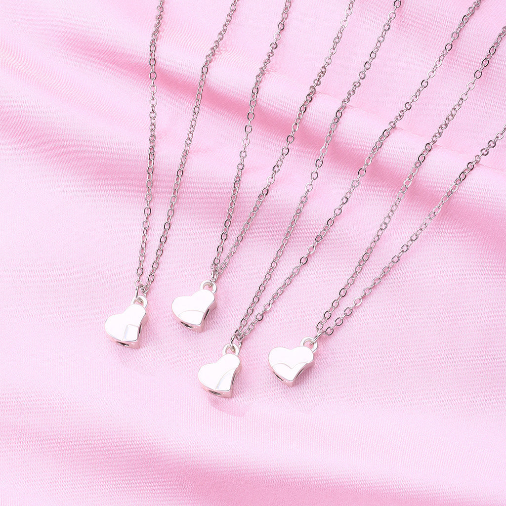 Four-Leaf Clover Stitching Necklace Magnetite Good Friends 4-person Combination