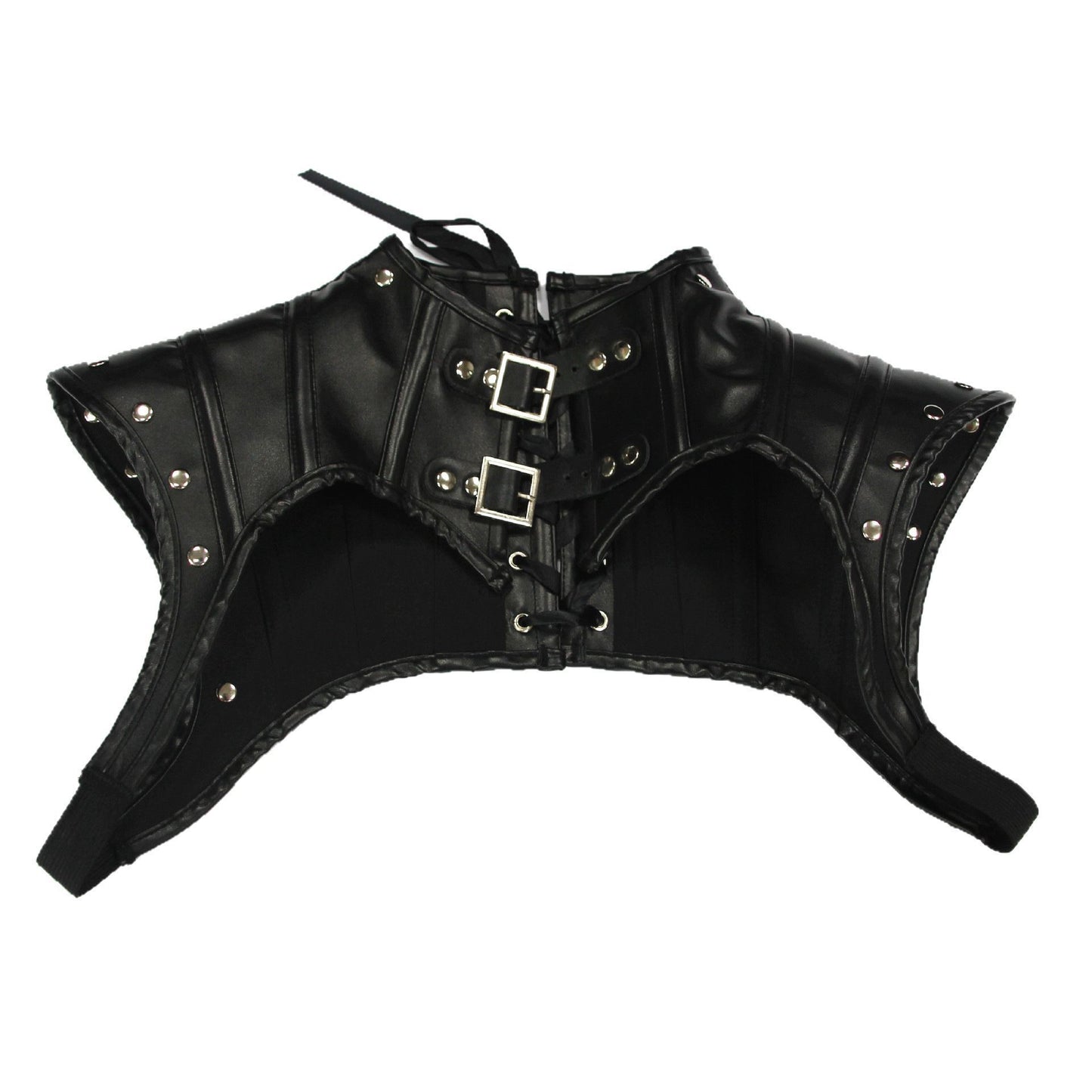 Punk Bunched Neck Knight Leather Shawl Motorcycle Belt Buckle