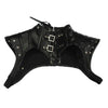 Punk Bunched Neck Knight Leather Shawl Motorcycle Belt Buckle