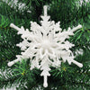 Christmas Snowflake Ornaments 3D Ice White Snowflakes Christmas DIY Crafts Hanging Pendants Xmas Tree Decorations New Year Christmas Tree Pendant