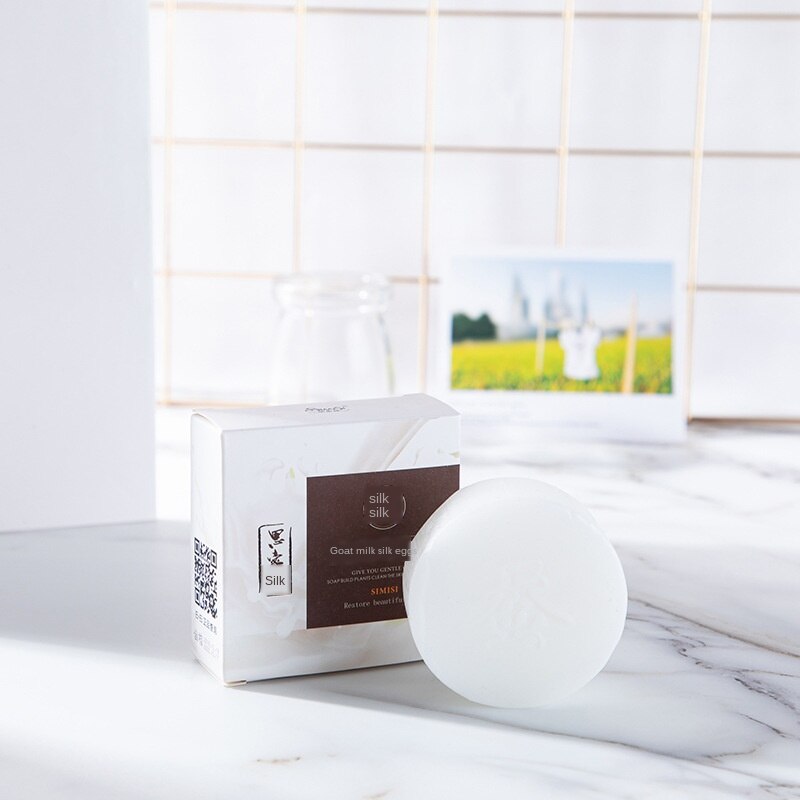 Goat's Milk Silk Foam Soap For Cleansing And Drawing And Anti-Mite Soap