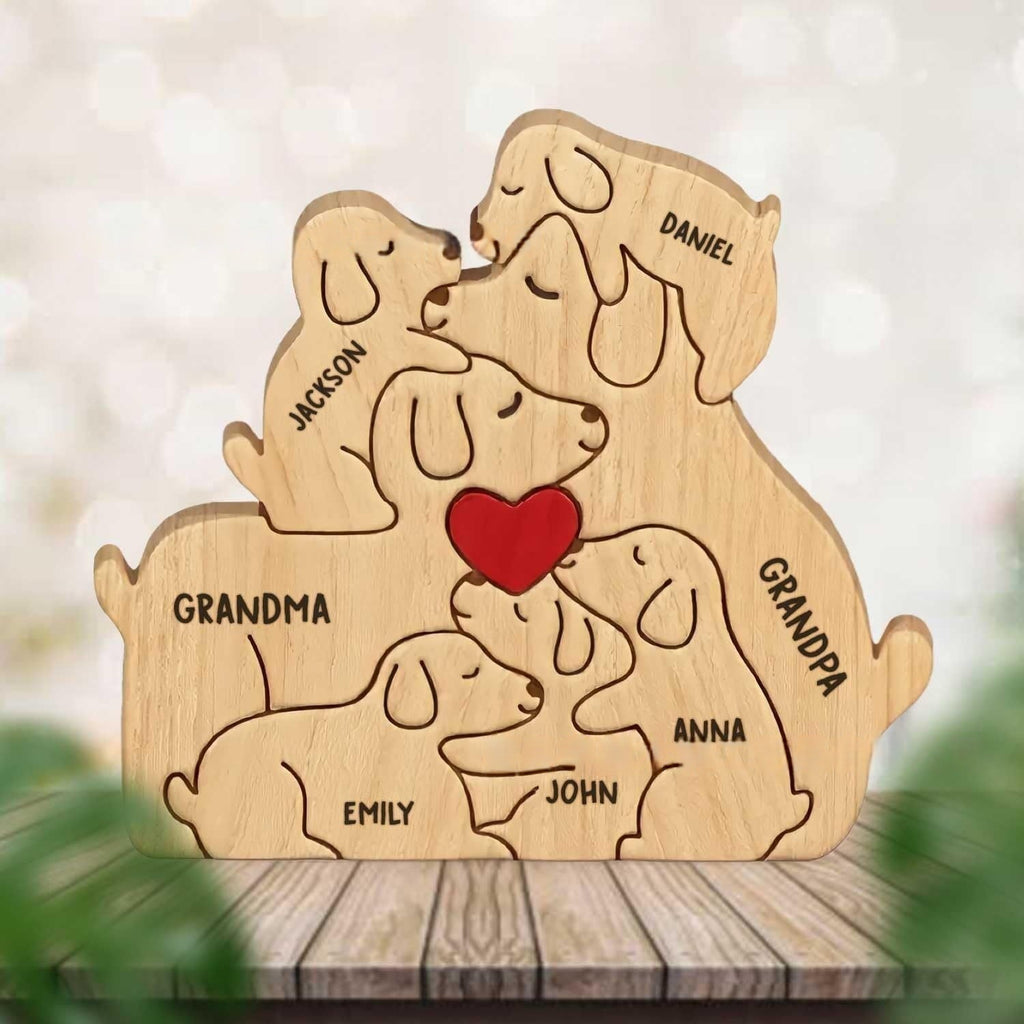 Personalized Wooden Ornaments With Dog Shaped Home Decor
