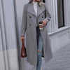 Woolen Long Slim-fit Women's Coat