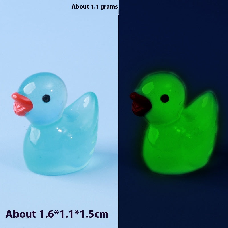 Resin Shrink Mini Little Duck Pendant