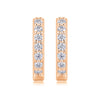 Ding Ding - A Fashionable And Trendy Accessory Set With Top-quality Moissanite S925 Silver And Platinum-plated Stud Earrings. The Gold Rose Gold Color Can Be Detected By A Diamond Pen