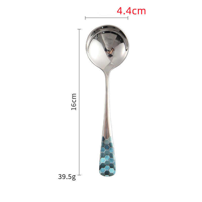 Stainless Steel Creative And Minimalist Household Soup Spoon