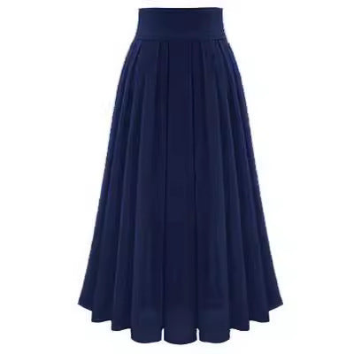 Solid Color High Waist Skirt For Women