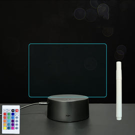 لوحة أكريليك ثلاثية الأبعاد مع إضاءة LED للوحة رسائل بخط اليد