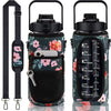 Outdoor Portable Travel With Scale Transparent Water Bottle Cup Set