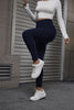 Autumn And Winter Women's Velvet Lift Hip Tight Pants With Elastic High Waist Sports Tight Pants