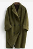 Women's Double-faced Wool Long Loose Slim Wool Coat