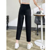 New Corduroy Pants Wide-leg Winter Slim Fit Women's Fleece-lined Thickened Casual Pants
