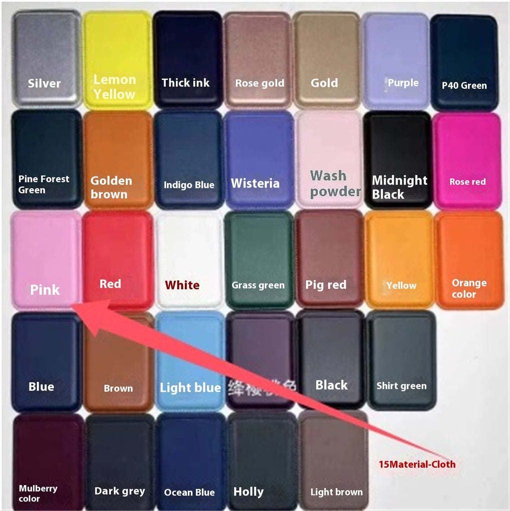 جراب Magsafe المغناطيسي الفاخر من الجلد لحمل البطاقات، مناسب لهواتف 14 Pro Max و13 و12 بوصة، مع ملحقات التثبيت.