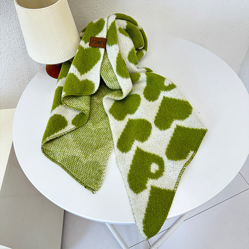 European And American High Sense Thicken And Lengthen Thermal Knitting All-match Shawl Scarf