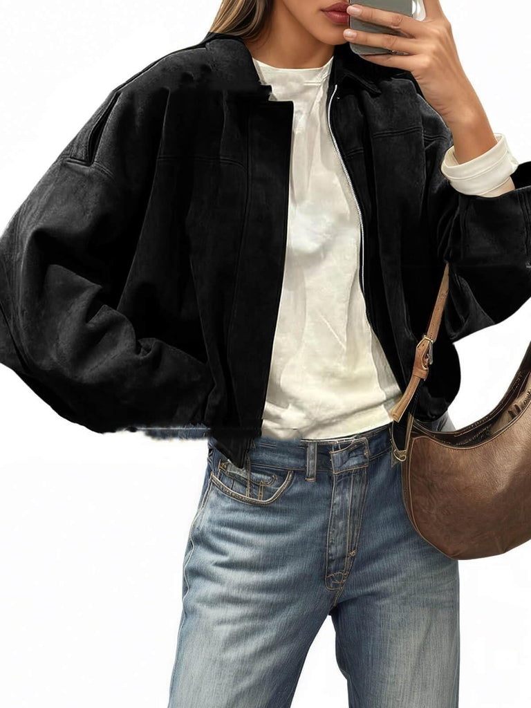 Fashion Pilot Zip-up Jacket Top