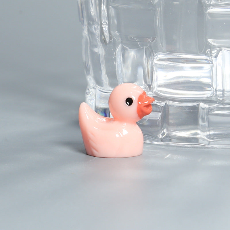 Resin Shrink Mini Little Duck Pendant
