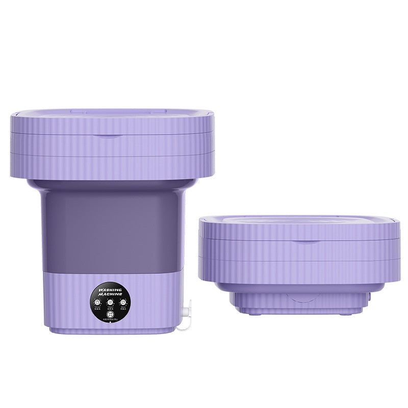 غسالة ملابس بلاستيكية قابلة للطي، غسالة أوتوماتيكية لغسيل الملابس الداخلية والجوارب وملابس الأطفال والحيوانات الأليفة، غسالة متكاملة لغرف النوم