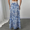 Women's Versatile And Elegant A-line Printed Slit Skirt