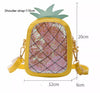 Summer Children's Pineapple Strawberry One Shoulder Jelly Bag